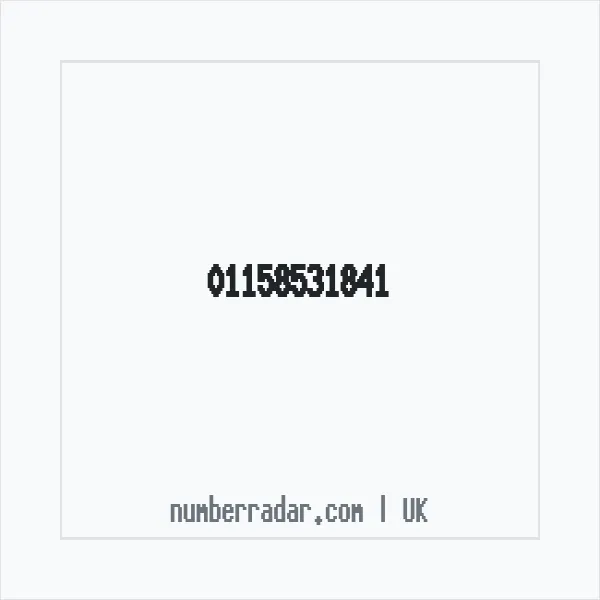 Reverse number check for +44 115 853 1841 — who called me?