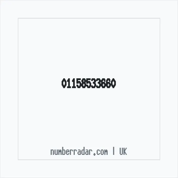 Reverse number check for +44 115 853 3660 — who called me?