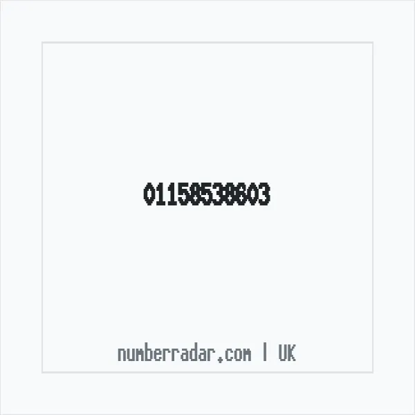 Reverse number check for +44 115 853 8603 — who called me?