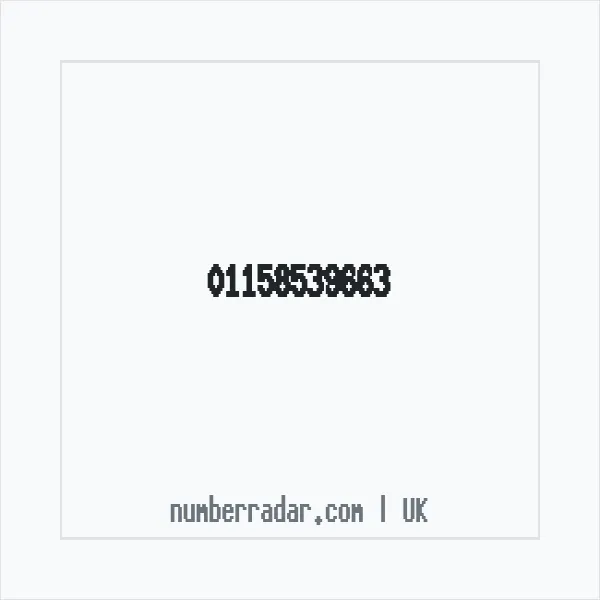 Reverse number check for +44 115 853 9663 — who called me?