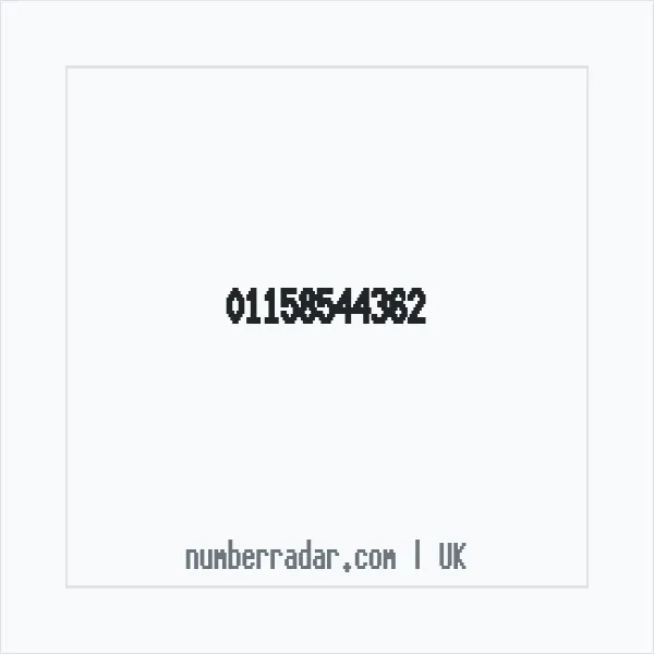 Reverse number check for +44 115 854 4362 — who called me?