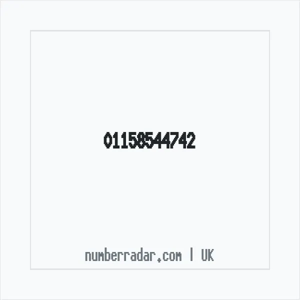 Reverse number check for +44 115 854 4742 — who called me?