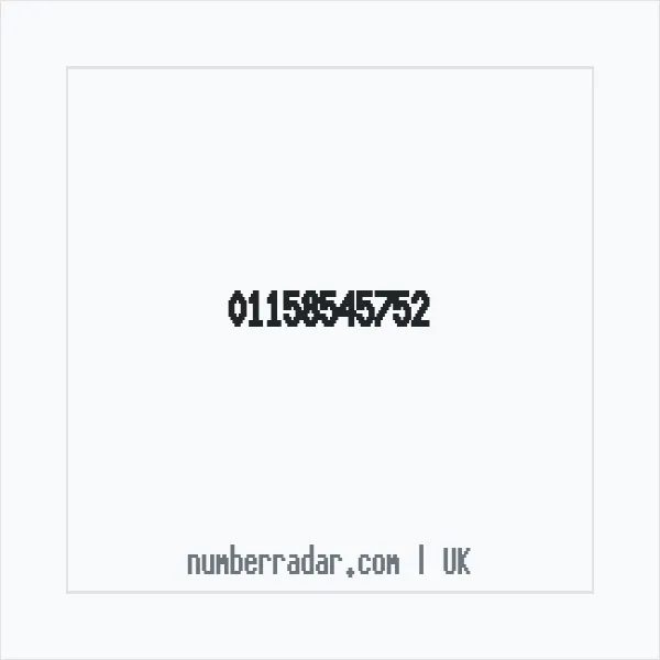Reverse number check for +44 115 854 5752 — who called me?