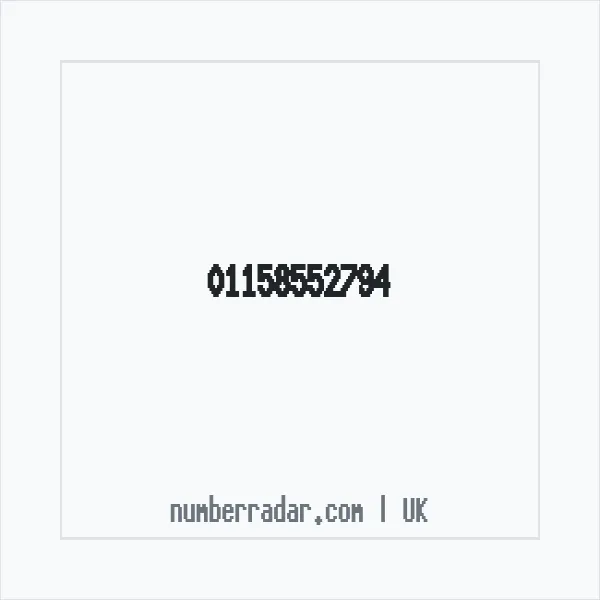 Reverse number check for +44 115 855 2794 — who called me?