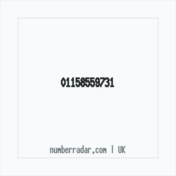 Reverse number check for +44 115 855 9731 — who called me?