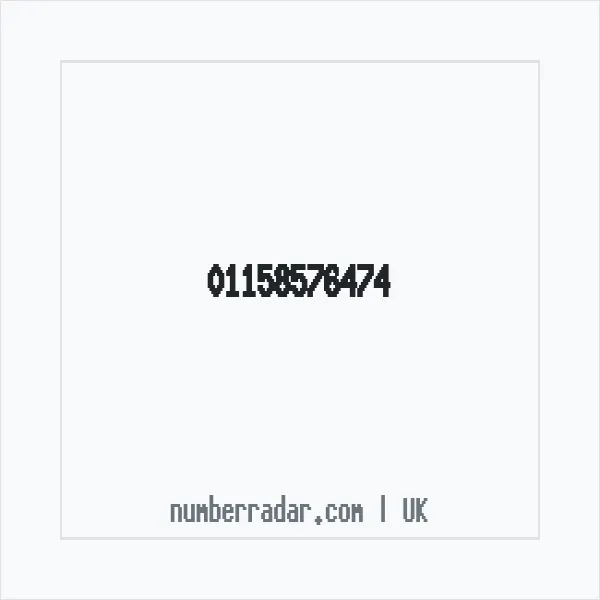 Reverse number check for +44 115 857 6474 — who called me?