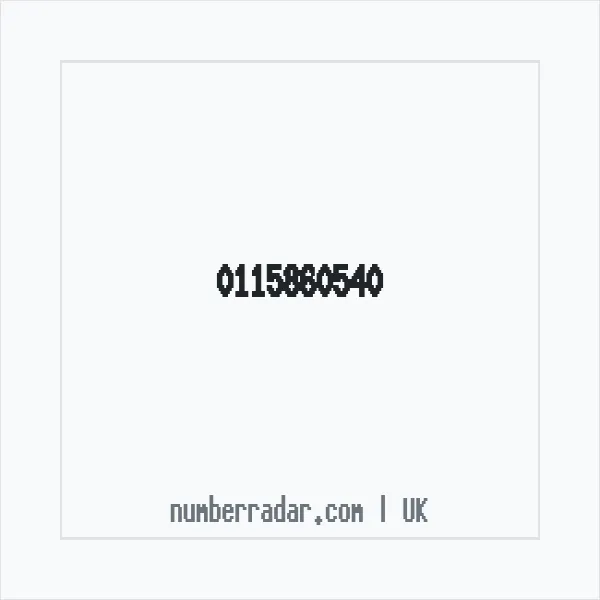 Reverse number check for +44 115860540 — who called me?