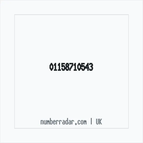 Reverse number check for +44 115 871 0543 — who called me?
