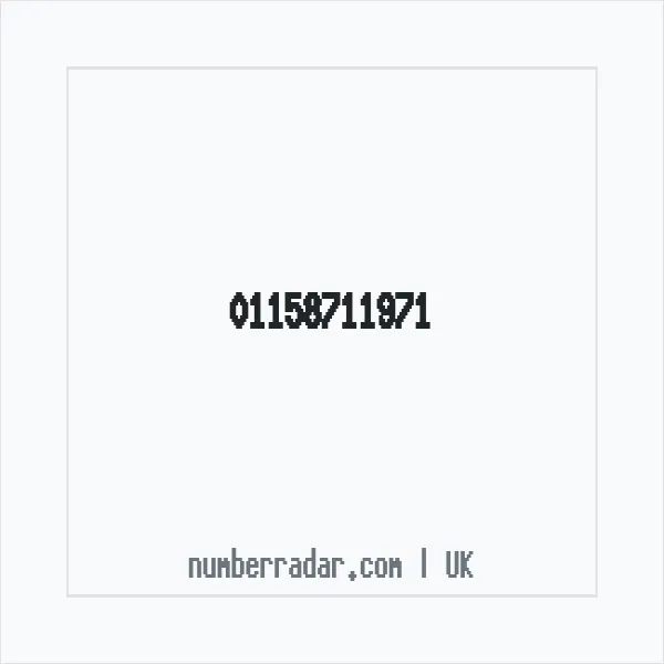 Reverse number check for +44 115 871 1971 — who called me?