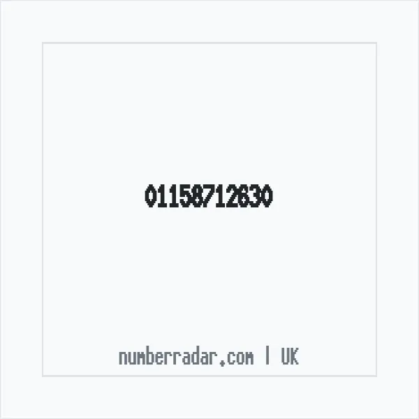 Reverse number check for +44 115 871 2630 — who called me?