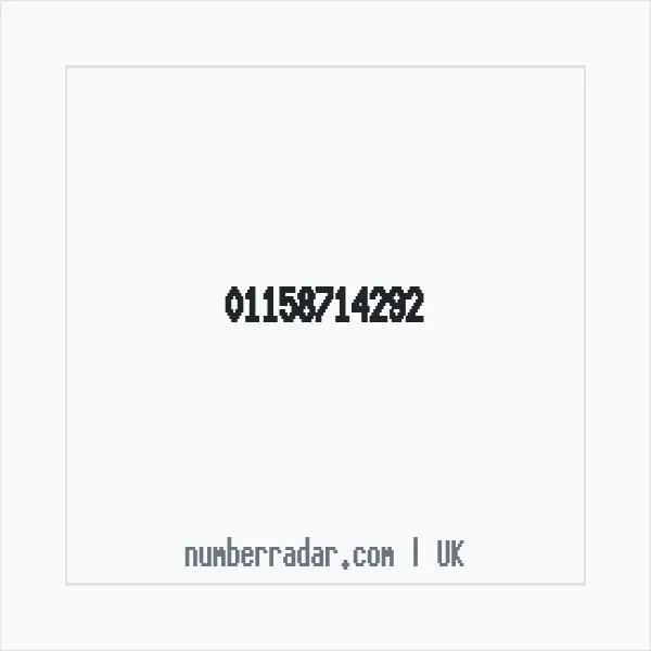 Reverse number check for +44 115 871 4292 — who called me?