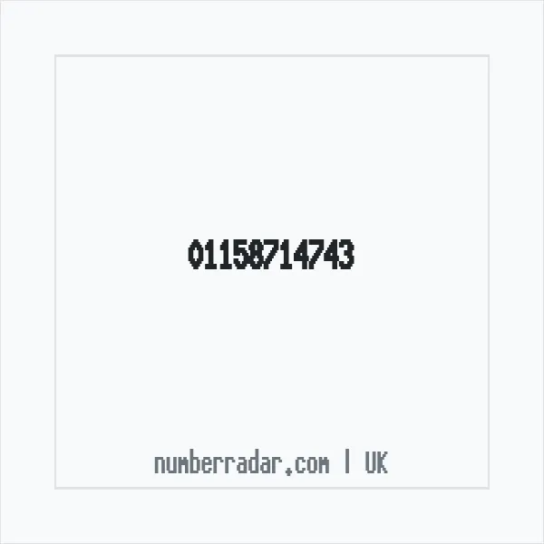 Reverse number check for +44 115 871 4743 — who called me?