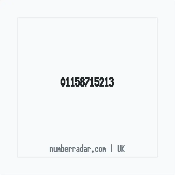 Reverse number check for +44 115 871 5213 — who called me?
