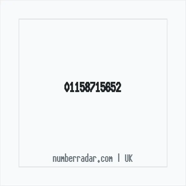 Reverse number check for +44 115 871 5652 — who called me?