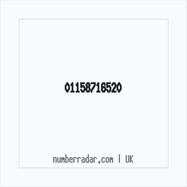 Reverse number check for +44 115 871 6520 — who called me?