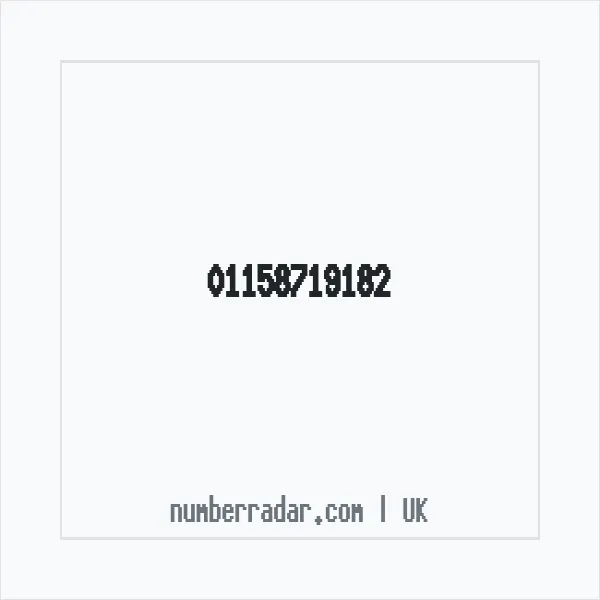 Reverse number check for +44 115 871 9182 — who called me?