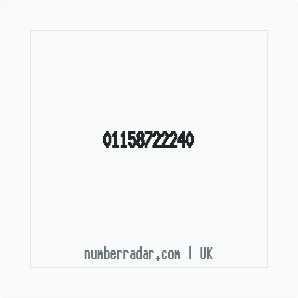 Reverse number check for +44 115 872 2240 — who called me?