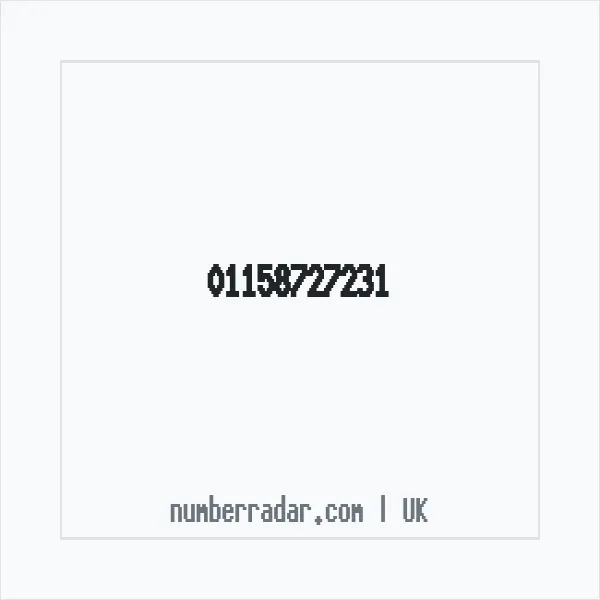 Reverse number check for +44 115 872 7231 — who called me?