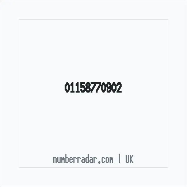 Reverse number check for +44 115 877 0902 — who called me?