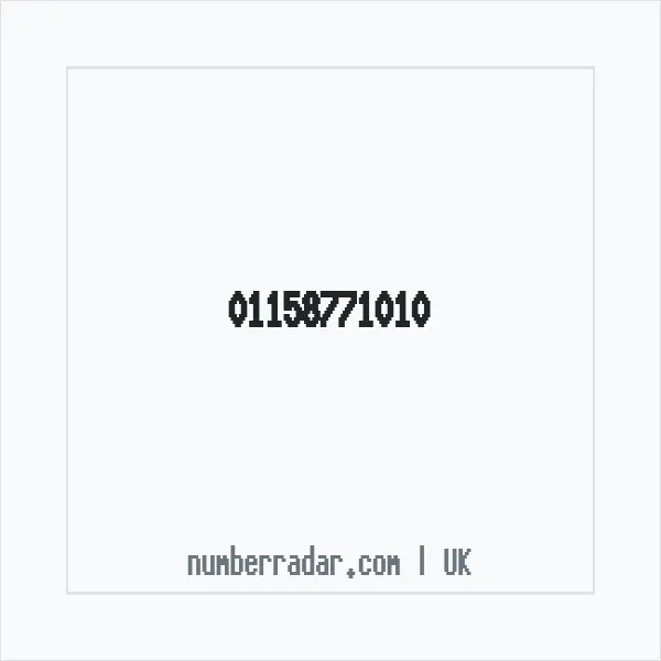 Reverse number check for +44 115 877 1010 — who called me?