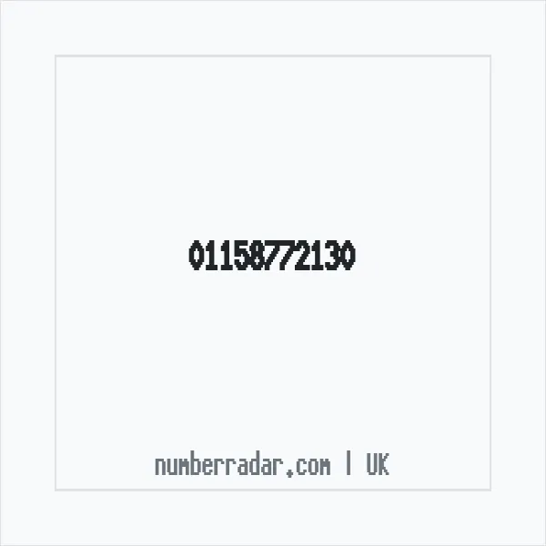 Reverse number check for +44 115 877 2130 — who called me?