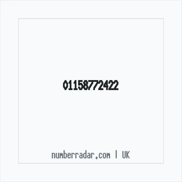 Reverse number check for +44 115 877 2422 — who called me?