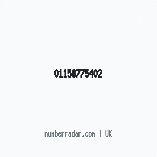 Reverse number check for +44 115 877 5402 — who called me?
