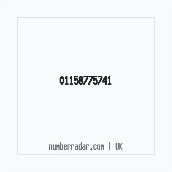Reverse number check for +44 115 877 5741 — who called me?