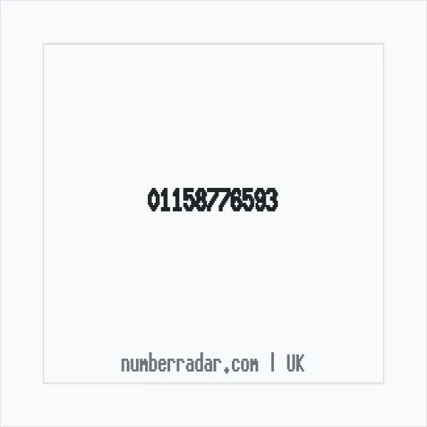 Reverse number check for +44 115 877 6593 — who called me?
