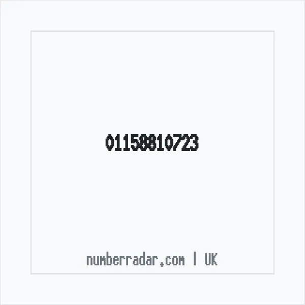 Reverse number check for +44 115 881 0723 — who called me?