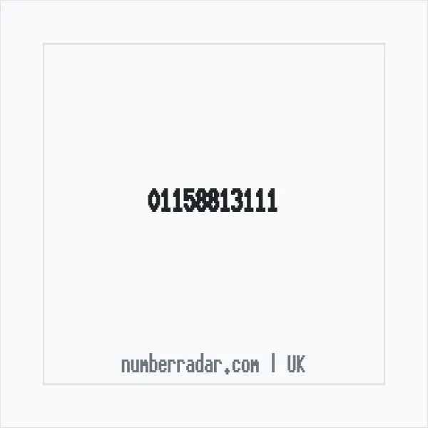Reverse number check for +44 115 881 3111 — who called me?