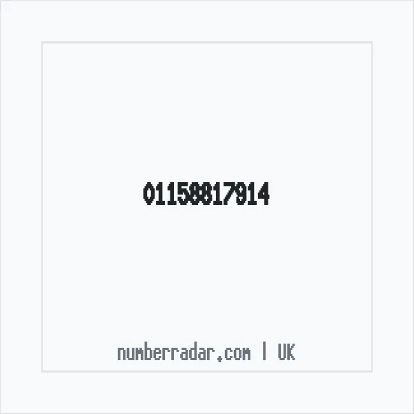 Reverse number check for +44 115 881 7914 — who called me?