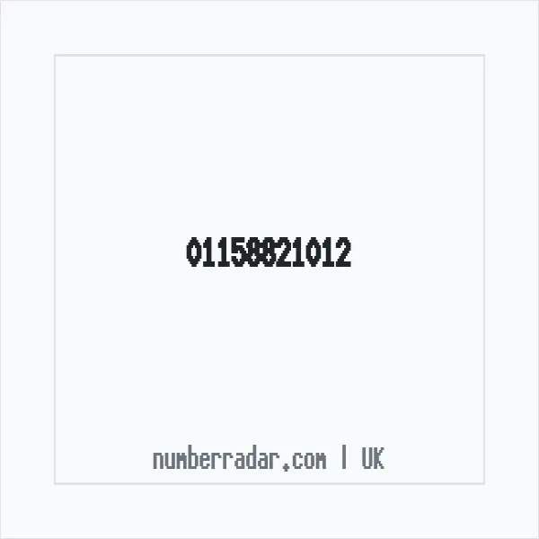 Reverse number check for +44 115 882 1012 — who called me?