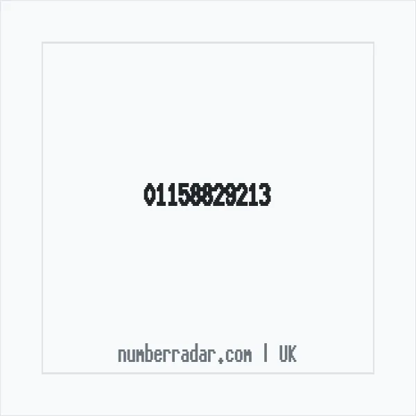 Reverse number check for +44 115 882 9213 — who called me?