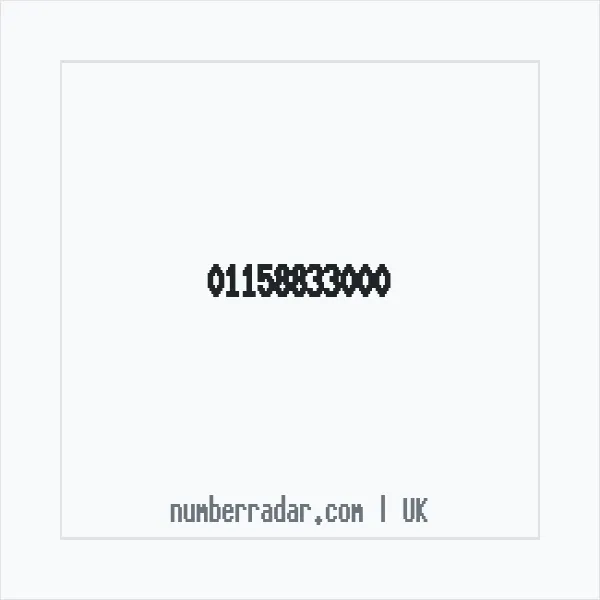 Reverse number check for +44 115 883 3000 — who called me?