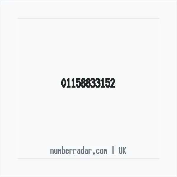 Reverse number check for +44 115 883 3152 — who called me?