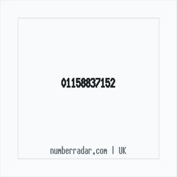 Reverse number check for +44 115 883 7152 — who called me?