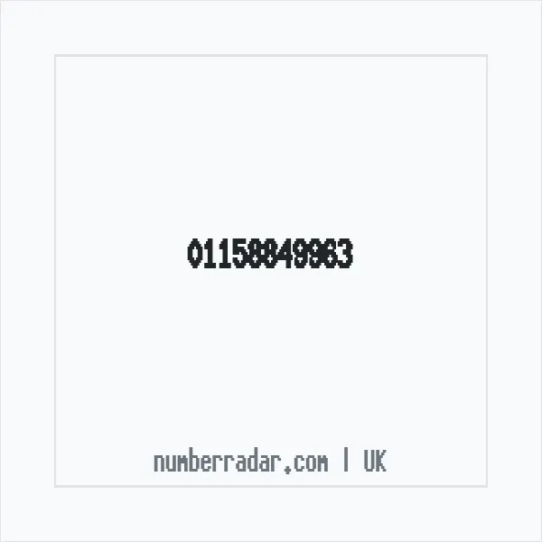 Reverse number check for +44 115 884 9963 — who called me?