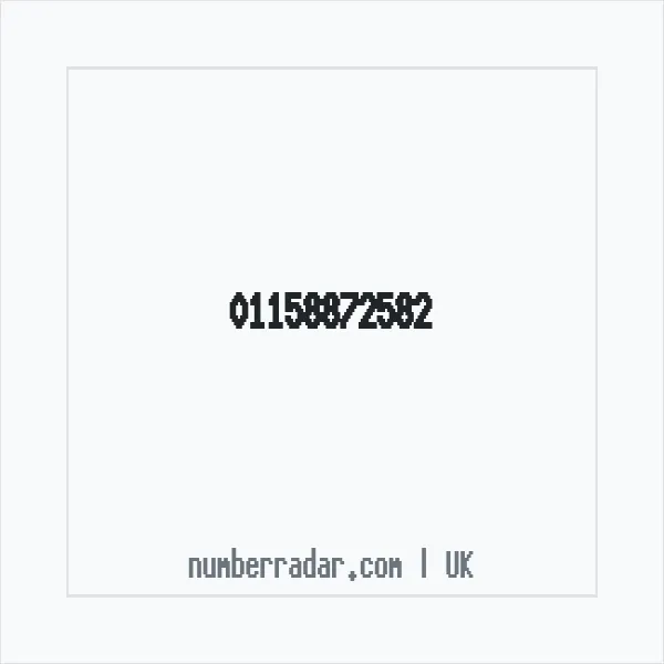 Reverse number check for +44 115 887 2582 — who called me?