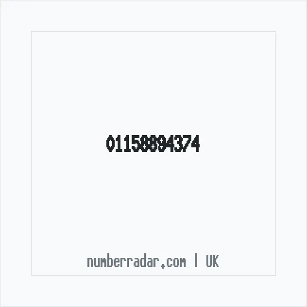 Reverse number check for +44 115 889 4374 — who called me?