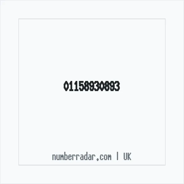 Reverse number check for +44 115 893 0893 — who called me?