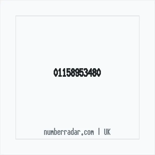 Reverse number check for +44 115 895 3480 — who called me?