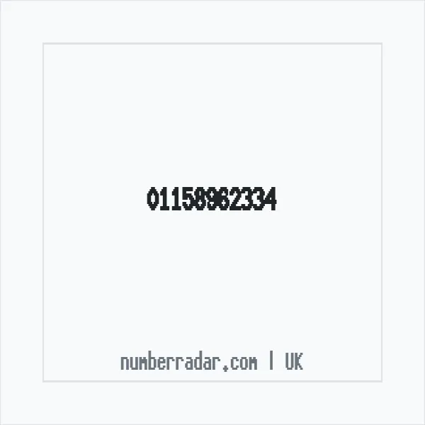 Reverse number check for +44 115 896 2334 — who called me?