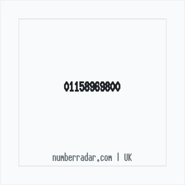 Reverse number check for +44 115 896 9800 — who called me?