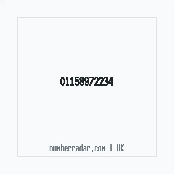 Reverse number check for +44 115 897 2234 — who called me?