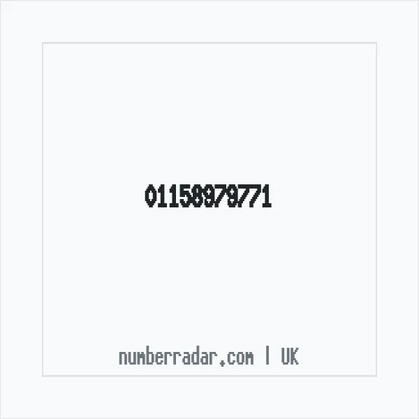 Reverse number check for +44 115 897 9771 — who called me?