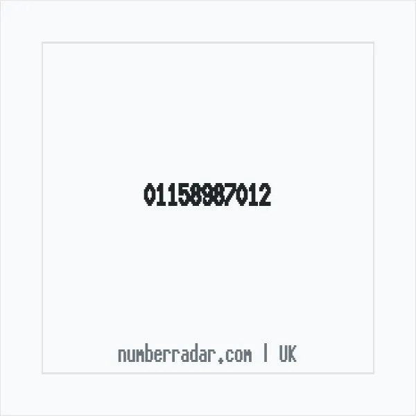 Reverse number check for +44 115 898 7012 — who called me?