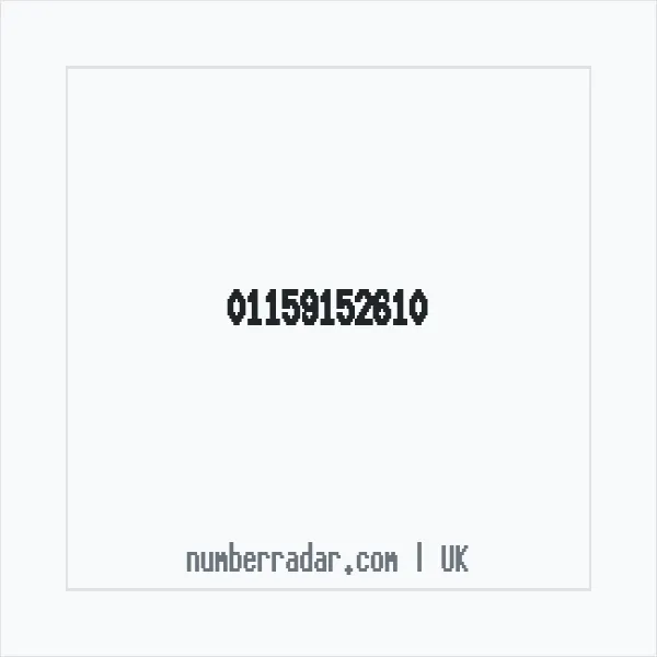 Reverse number check for +44 115 915 2610 — who called me?