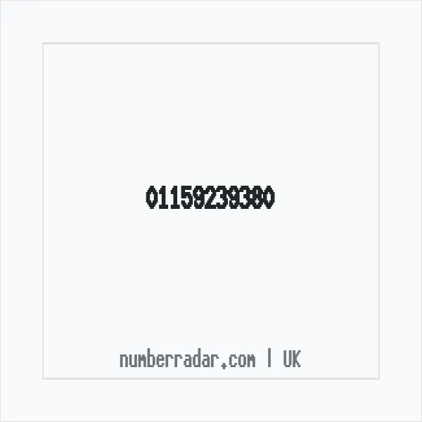 Reverse number check for +44 115 923 9380 — who called me?