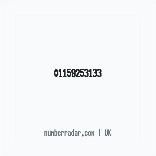 Reverse number check for +44 115 925 3133 — who called me?